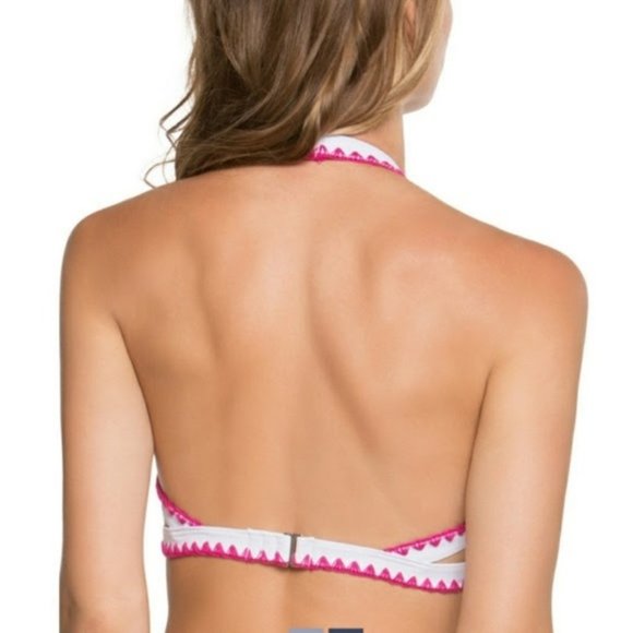 NWT Betsey Johnson Tropical Halter Swim Top - Picture 2 of 4